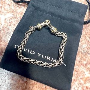 -Davis Yurman Wheat Chain Bracelet 7.5in